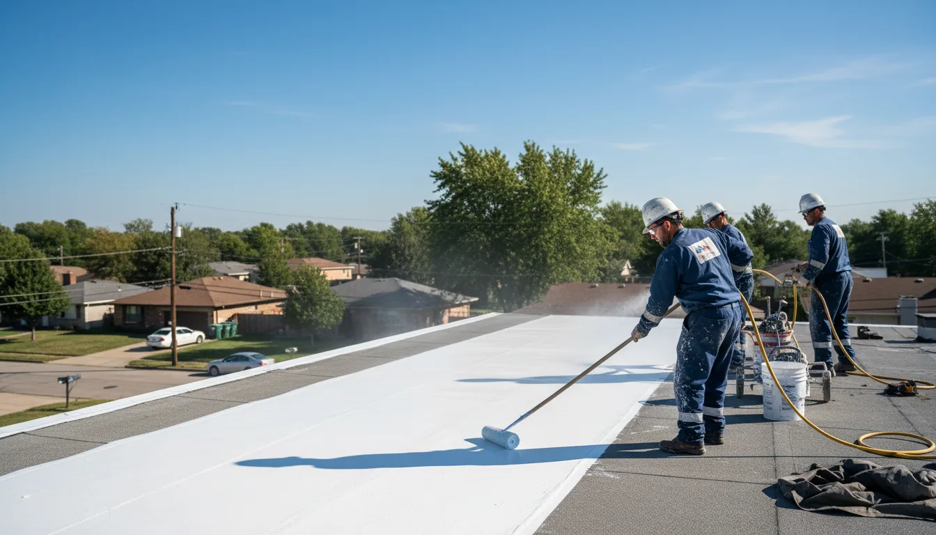 Commercial roof coating in Ora, IN near me